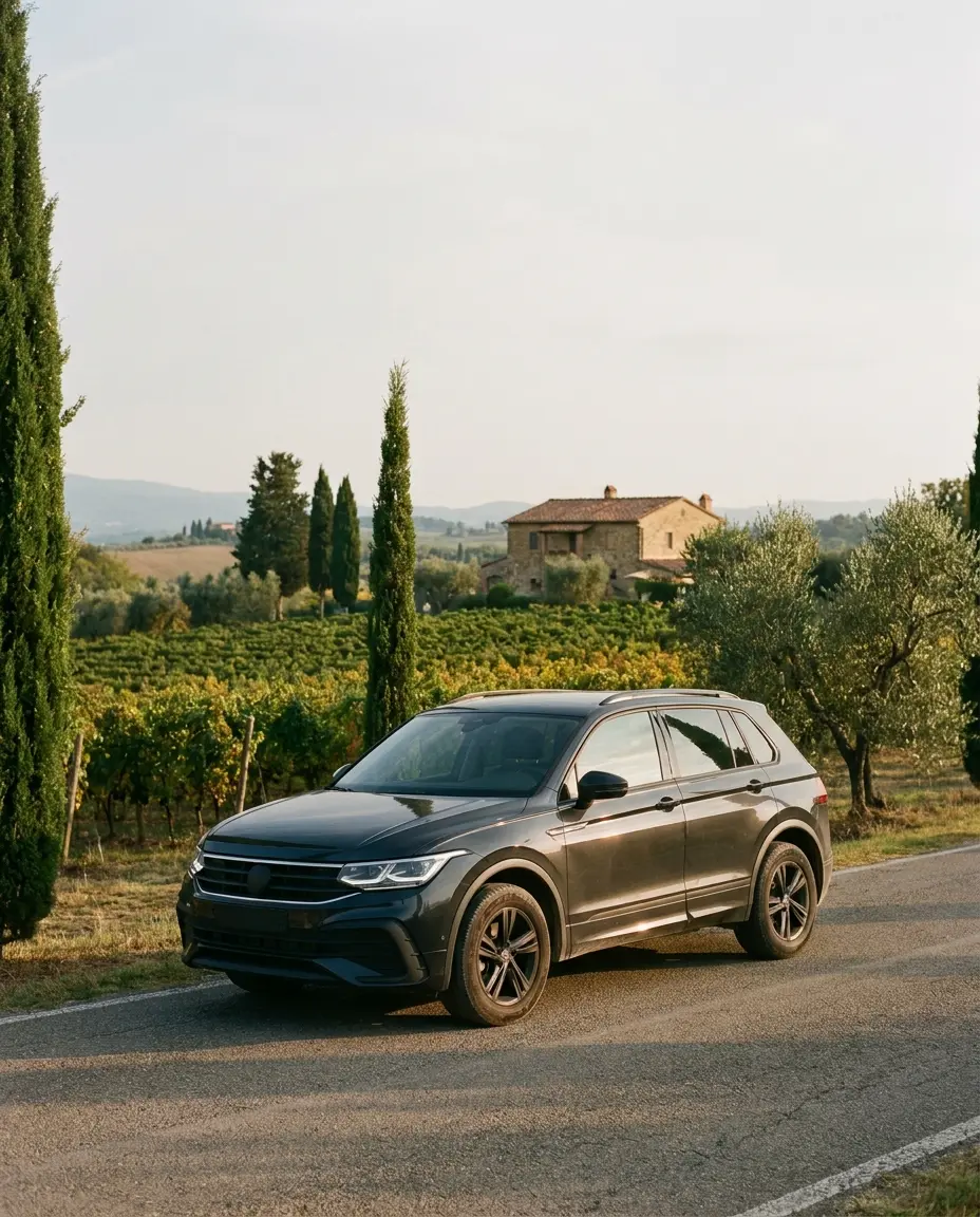 SUV tra i vigneti del Chianti